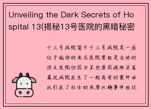 Unveiling the Dark Secrets of Hospital 13(揭秘13号医院的黑暗秘密)